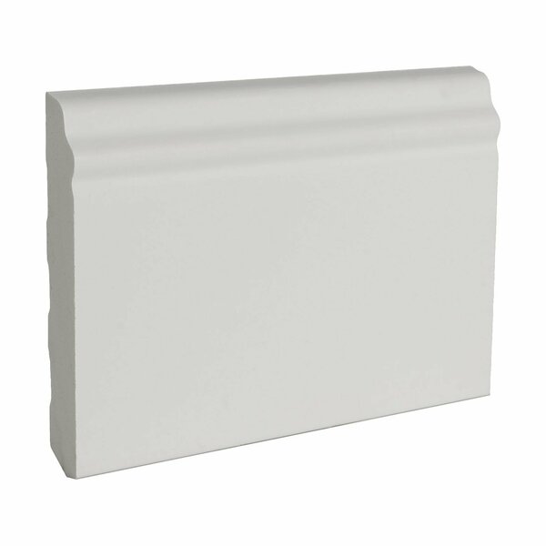 Architectural Products By Outwater WM 620 4 in. x 1/2 in. x 6 in. L Flexible Polyurethane Base Molding Sample 3P5.37.01391